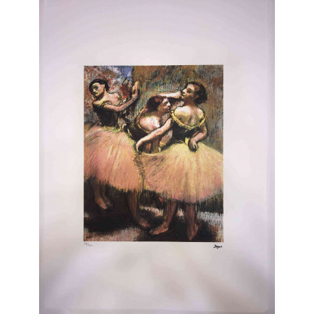 Litografía de Edgar Degas fuera del set 50x70 cm