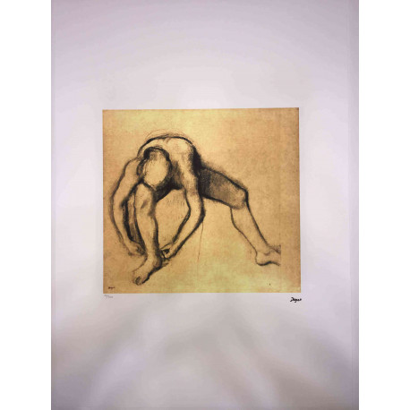 Zestaw litografii Edgara Degasa o wymiarach 50x70 cm