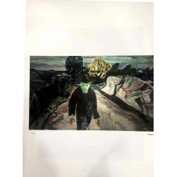 Edvard Munch lithograph off set 50x70 cm