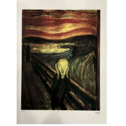 Edvard Munch lithograph off set 50x70 cm