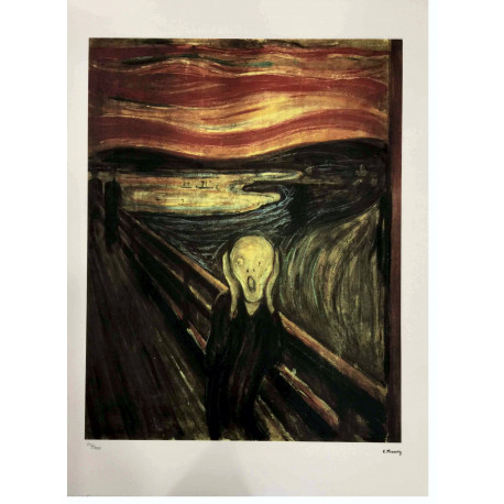 Edvard Munch lithograph off set 50x70 cm