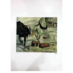 Edvard Munch litho uit set 50x70 cm