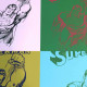 Andy Warhol Lithographie hors set 60x60 cm