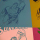 Andy Warhol Lithographie hors set 60x60 cm