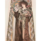 Lithographie von Alphonse Mucha, Offset 50x70 cm