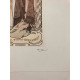 Lithographie von Alphonse Mucha, Offset 50x70 cm