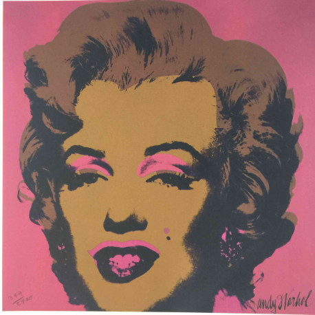 Andy Warhol Lithographie hors set 60x60 cm
