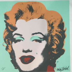 Litografía Andy Warhol off set 60x60 cm