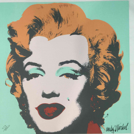 Litografía Andy Warhol off set 60x60 cm