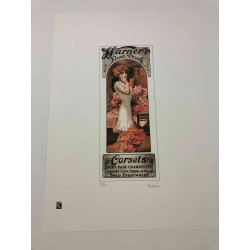 Alphonse Mucha lithographie hors set 50x70 cm